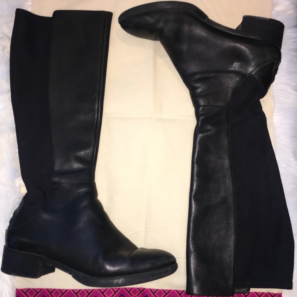 Tory Burch black riding boots